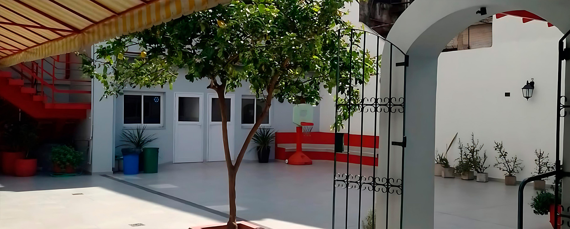 Jardin interno del centro